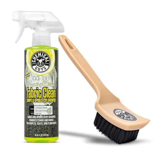 Chemical Guys Sprayable Citrus Fabric Cleaner with brush