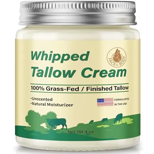 ZIIDII beef tallow moisturizer in white jar