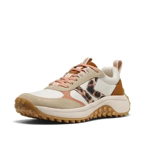 KEEN Women's KS86 retro-style sneaker in birch and cork colors