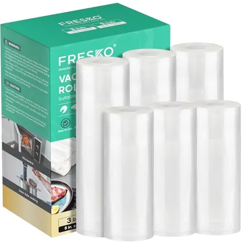 FRESKO Vacuum Sealer Bags rolls in transparent packaging