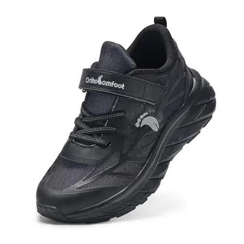 ORTHO FIT Kids Orthopedic Walking Shoes with Hook and Loop Closure