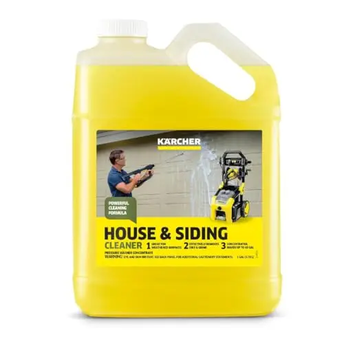 K?rcher House and Siding Cleaner gallon jug with pressure washer