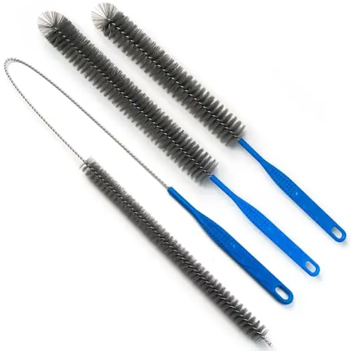 Flexible drain cleaning brush tool