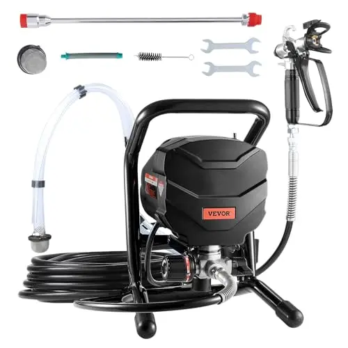 VEVOR black stand airless paint sprayer machine with extension rod