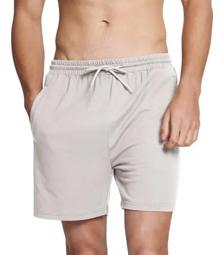 BAMBOO COOL Men's Athletic Shorts in light grey