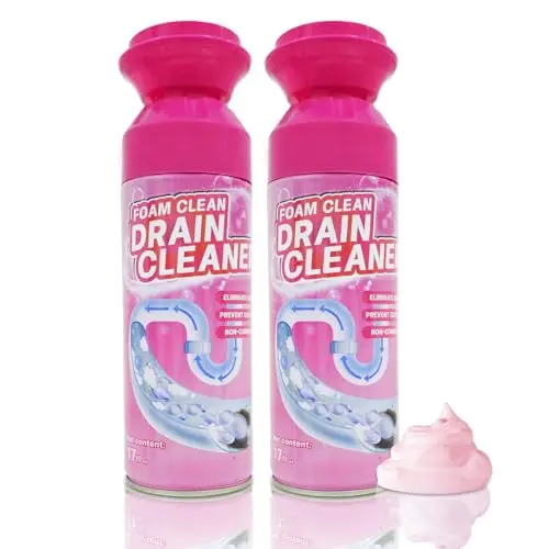 4 SQUARE Foam Drain Cleaner canisters