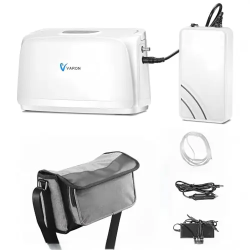 MANITAN lightweight portable oxygen concentrator with carrying bag