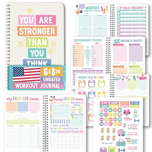Hadley Designs HD Fitness Planner 003 fitness journal with daily dated pages