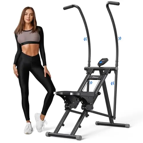 MERACH vertical stair stepper with synchronized handlebars