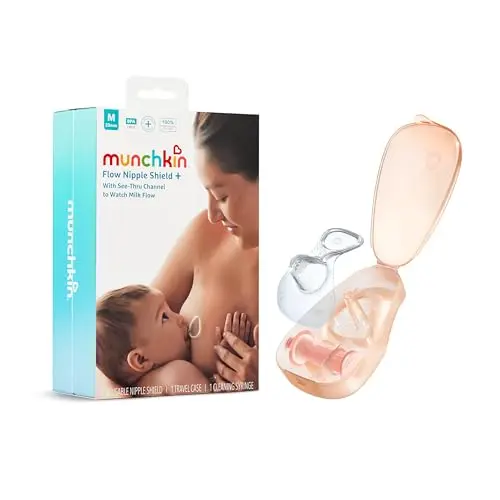 Munchkin Flow Nipple Shield with see-through channel