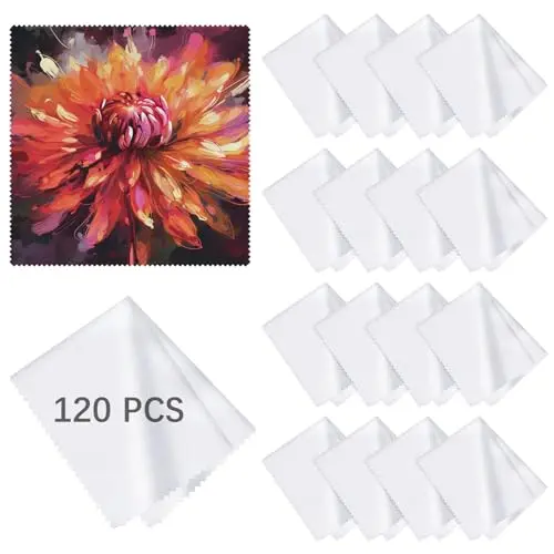 Lipetol bulk white microfiber cloths for sublimation and cleaning