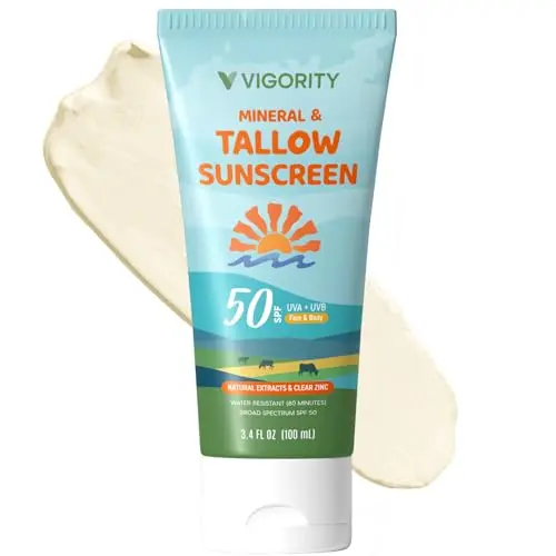 Beef Tallow Sunscreen with Zinc Oxide jar