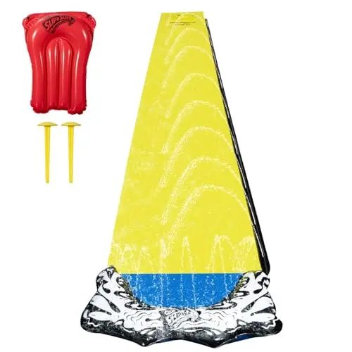 Wham-O 18 foot long single lane slip n slide with body board