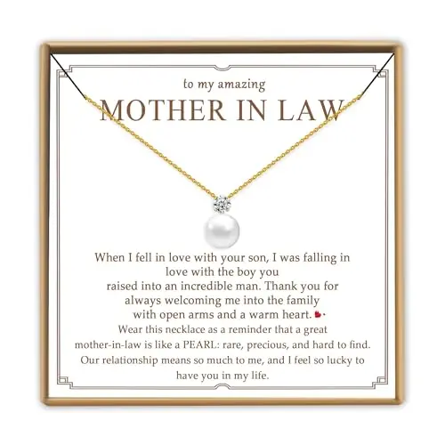 A delicate gold-plated necklace featuring a white pearl and cubic zirconia pendant.