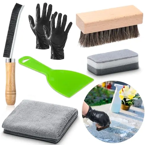 Hahafelt Headstone Cleaner Kit with brushes and tools
