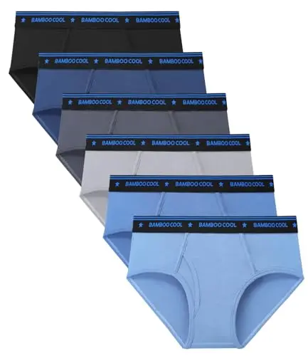 BAMBOO COOL Boys Briefs Underwear 6-pack