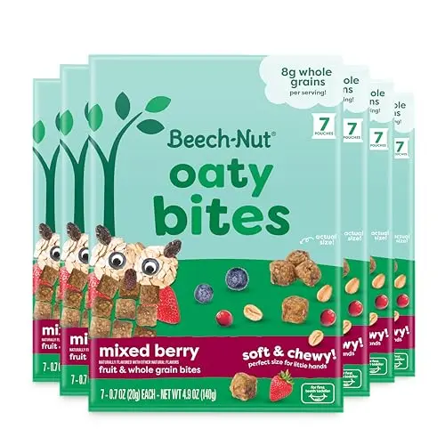 Beech-Nut Oaty Bites mixed berry toddler snack bites