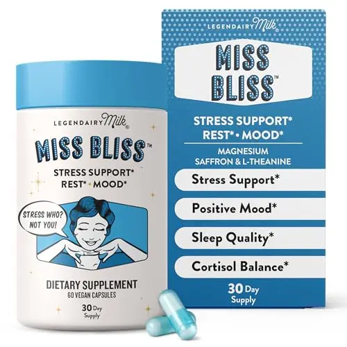 Legendairy Milk Miss Bliss stress relief supplement with saffron and magnesium