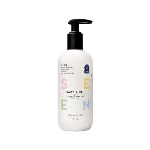 SEEN Baby 2-in-1 Shampoo & Body Wash fragrance-free bottle