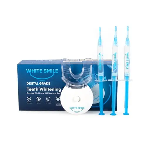 WHITE SMILE Teeth Whitening Kit with LED light mouth tray
