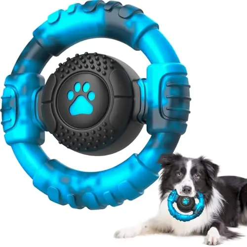 Pamlulu mixed blue durable dog chew toy for aggressive chewers