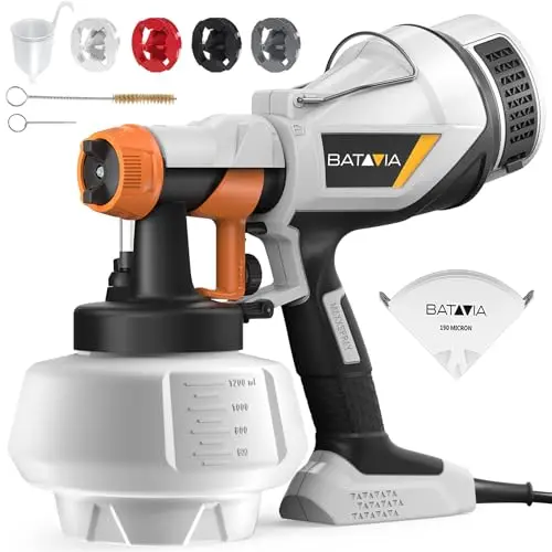 BATAVIA grey and black HVLP electric spray paint gun.