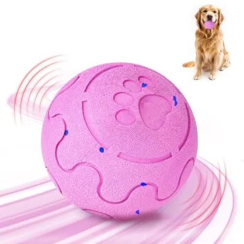 Shapana pink electronic moving and bouncing interactive dog ball