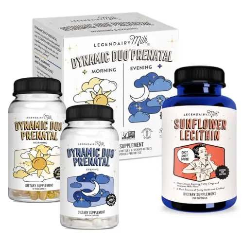 Legendairy Milk prenatal vitamin and sunflower lecithin bundle