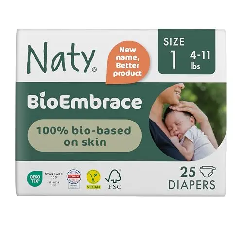 Naty BioEmbrace Baby Newborn Diapers pack