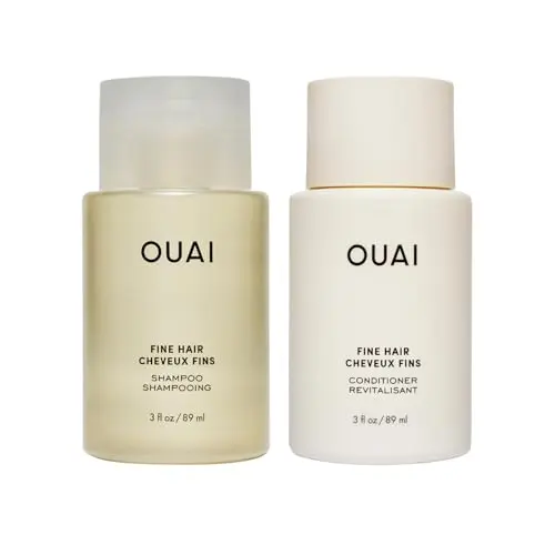 OUAI Fine Hair Shampoo and Conditioner Travel Size set