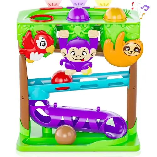 Move2Play interactive Hungry Jungle Animals toy with three animal figures