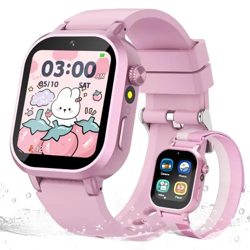 Wiszodet waterproof kids smart watch with velcro strap