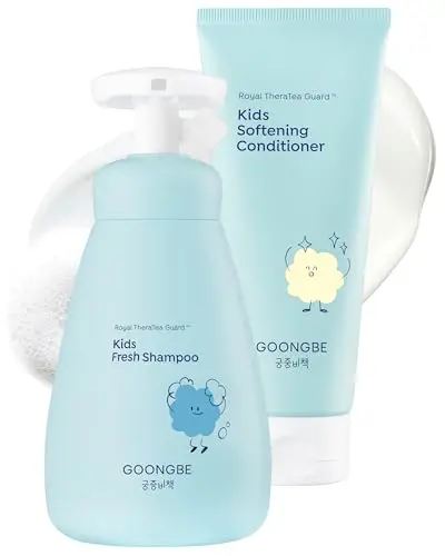 GOONGBE Korean kids shampoo and conditioner set for sensitive scalps