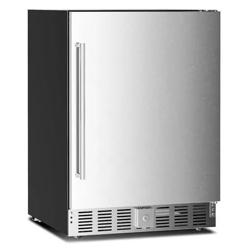 Antarctic Star outdoor beverage refrigerator in stainless steel