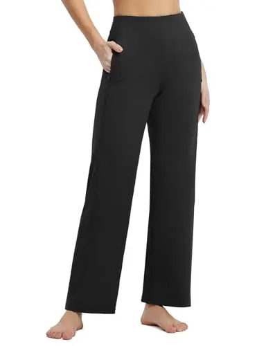 BALEAF women's wide-leg stretch dress pants with a business casual look.