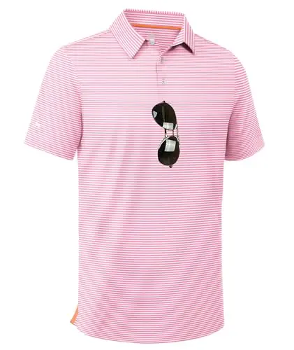 ZITY Striped Polo Shirt with UPF 50+ protection