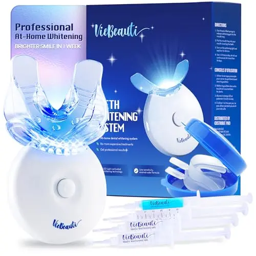 VieBeauti Teeth Whitening Kit with LED accelerator light