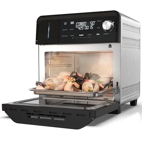Nuwave Steam Oven & Air Fryer in Black & Silver