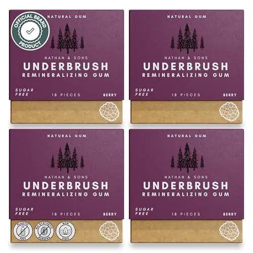 Underbrush Berry Remineralizing Gum with hydroxyapatite packet