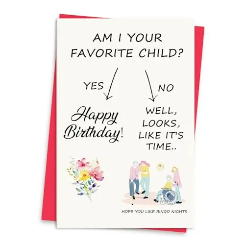 Blumon funny birthday card specifically for mom with humorous text