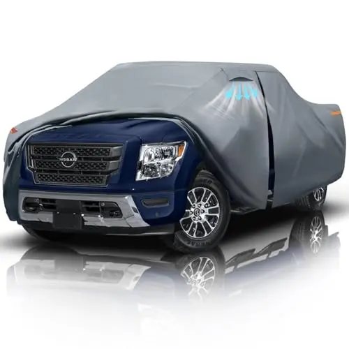 Dozentro gray custom-fit cover on a Nissan Titan