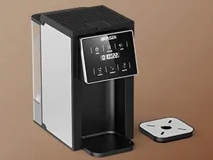 Airmsen CGM511 single-serve coffee maker with built-in grinder and compact design on a countertop