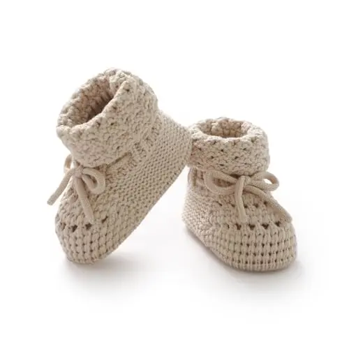 Rebolly OEKO-TEX certified cotton knitted baby booties