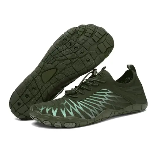HF Signature Pro barefoot shoes in army green, flexible and lightweight