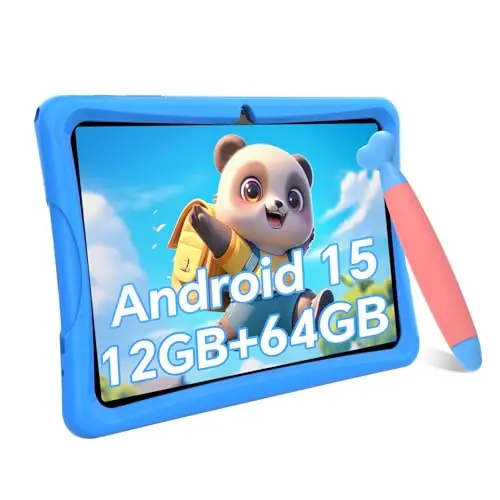 TABWEE 10-inch Android kids tablet in Blue with case and stylus