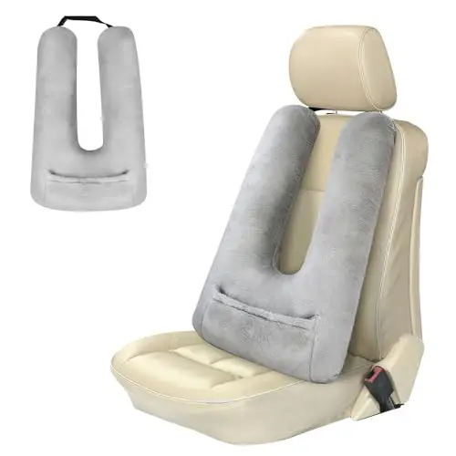 Gurnall grey U-shaped car seat travel pillow for kids and adults