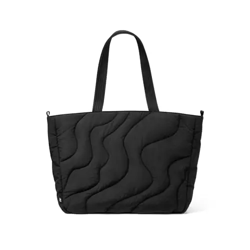 Tomtoc 16-inch puffy laptop tote bag with soft-touch design