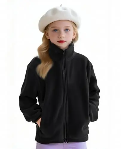Balabala Spring Fleece Jacket for kids with full zip and multiple pockets