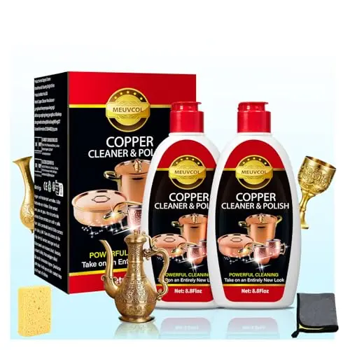 Meuvcol Copper and Brass Cleaner and Polish cream in a jar