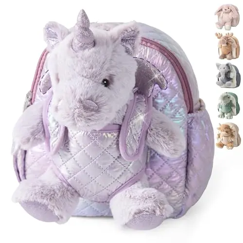 Moonkie Hug & Go Unicorn Toddler Backpack with detachable plush unicorn toy